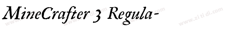 MineCrafter 3 Regula字体转换
